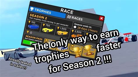 Roblox Car Dealership Tycoon Fastest Way To Earn Trophies For Season YouTube