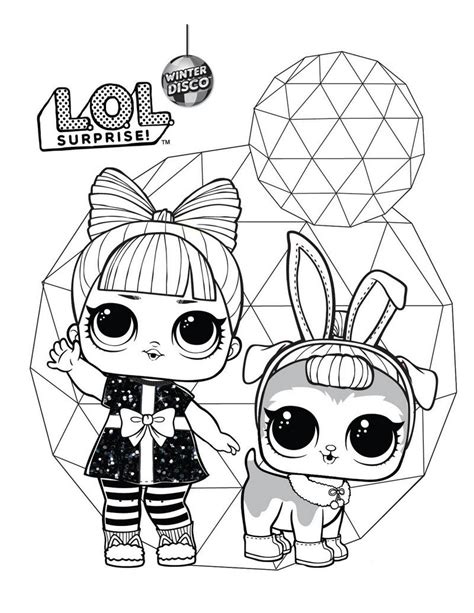 Lol Surprise Winter Disco Coloring Pages Print Dolls And Pets