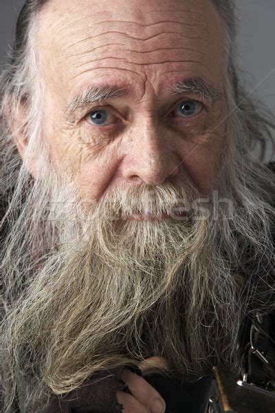 Old Man Portrait Long Beards Old Faces