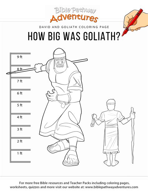 David And Goliath Worksheets — Db