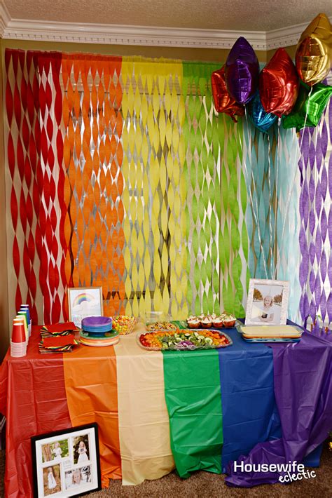 Rainbow Themed Party Housewife Eclectic