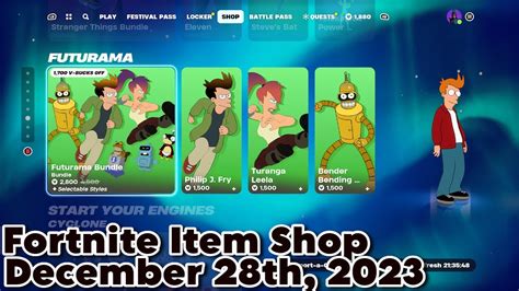 Futurama Skins Are Back Fortnite Item Shop Youtube