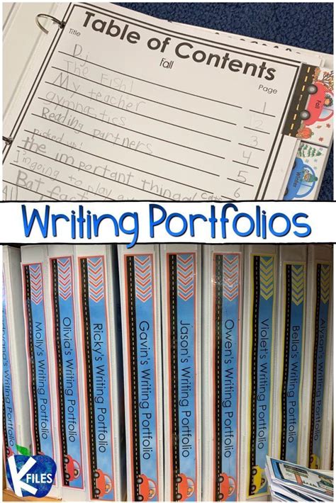 Showcase Your Young Authors Writing In A Writing Portfolio The K