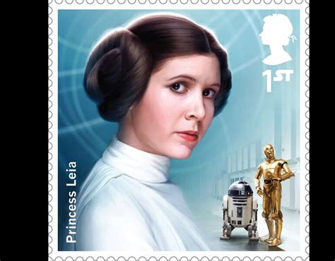 Princess Leia Star Wars 1st Class Stamps Mail The Force Be With You