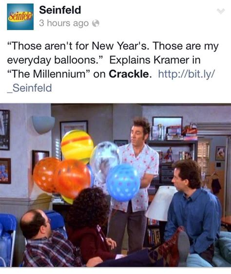 Cosmo Kramer Seinfeld With His Everyday Balloons Seinfeld Kramer