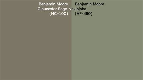 Benjamin Moore Gloucester Sage Vs Jojoba Side By Side Comparison