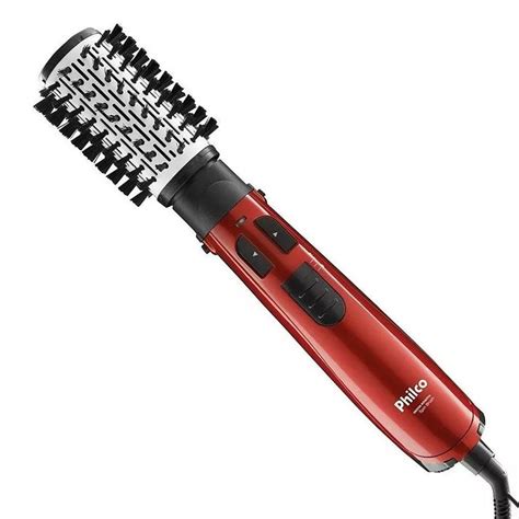 Escova Rotativa Philco Spin Brush Com Cabo Girat Rio W Vermelha