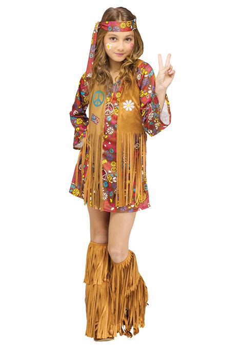 Középső Viharból Gyönyörű Hippie Girl Halloween Costume Pénz Gumi