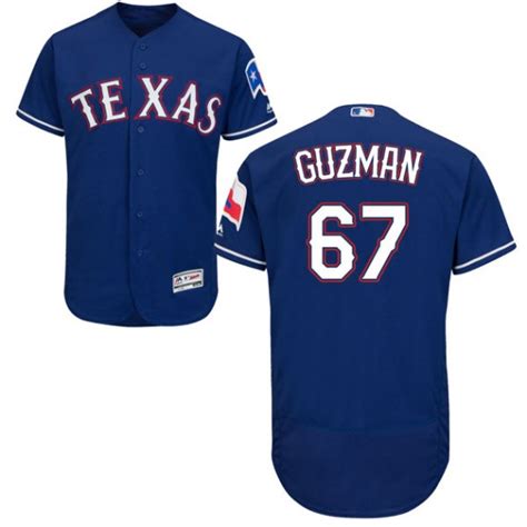 Texas Rangers Ronald Guzman Official Royal Authentic Youth Majestic