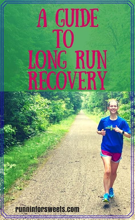 A Woman Running Down A Dirt Road With The Words A Guide To Long Run