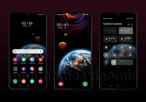 Blue Planet Miui Theme Best Dark Theme With Adorable Icons Pack For