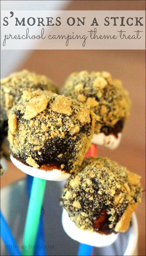 See more ideas about camping preschool, camping classroom, camping theme. These Easy S'Mores on a Stick are a Perfect Camping Theme Snack | Camping theme, Preschool ...