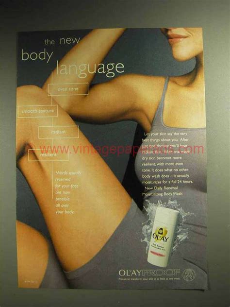 1999 Oil Of Olay Daily Renewal Body Wash Ad New Body Language