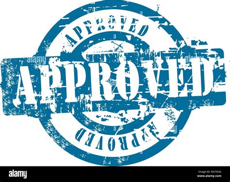Approved Rubber Stamp Stock Vector Image And Art Alamy