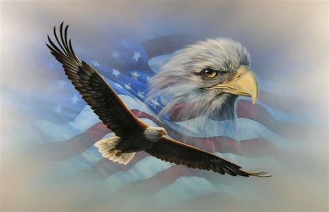 50 Patriotic Wallpaper Usa Flag Eagle On Wallpapersafari