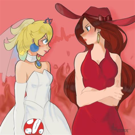 Peach And Pauline By Ilverna On Deviantart Super Princess Peach Pauline Super Princess