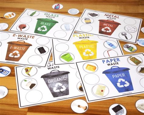 Waste Sorting Activity Busy Book Binder Printable Etsy