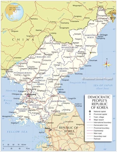 Map Of North Korean Cities