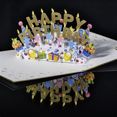 Happy Birthday Pop Up Card By Devine Popup Cards 3d Birthday Card For