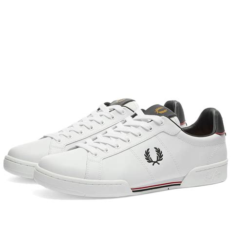 Fred Perry B722 Leather Sneaker White End