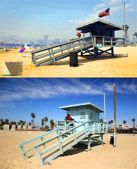 Gta V Los Santos Vs Real Life Los Angeles Comparison Screenshots
