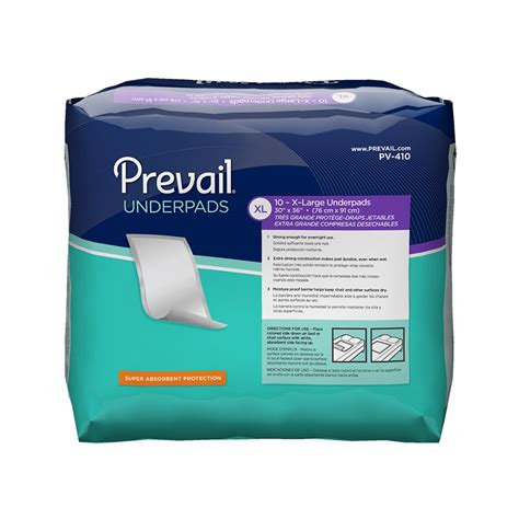 Prevail Underpads 30 X 36 30 X 36 Pack Of 10