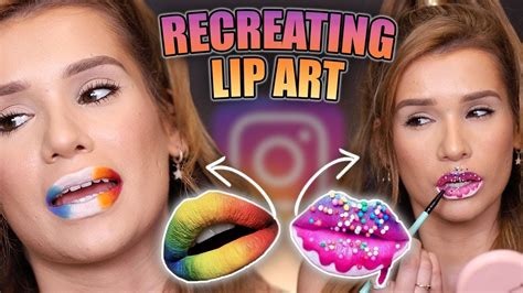 Recreating Viral Instagram Lip Art Challenge Fail Youtube