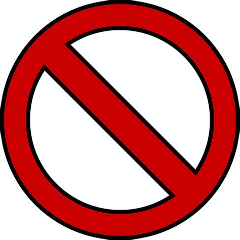Banimento Proibido Escudo Gráfico vetorial grátis no Pixabay Pixabay