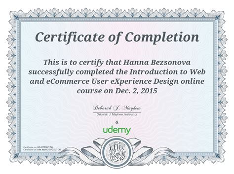 My UX Certificates (Udemy) :: Behance