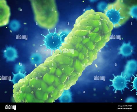 Pathogenic Bacteria And Viruses Microscopic Germs That Cause
