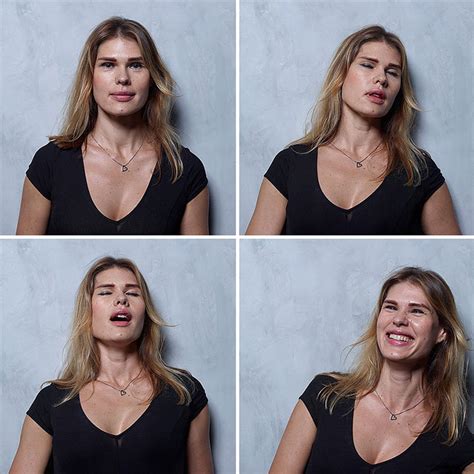 Série fotográfica mostra mulheres antes durante e depois do orgasmo