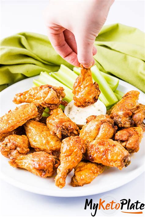 chicken wings crispy fryer air keto baking powder buffalo sauce seasonings itter avoid taste aluminum