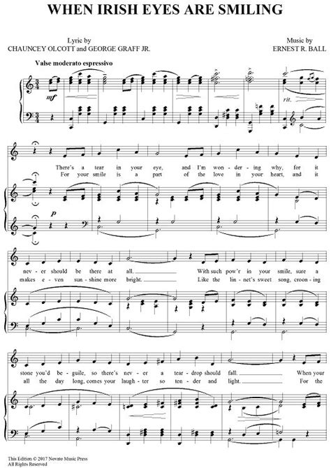 Image Result For When Irish Eyes Are Smiling Sheet Music