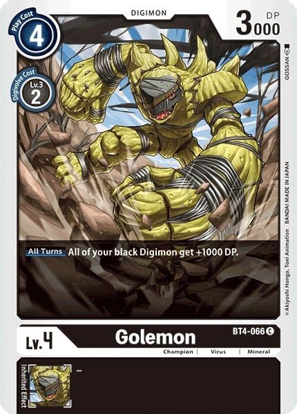 Golemon Bt 04 Great Legend Digimon Cardtrader