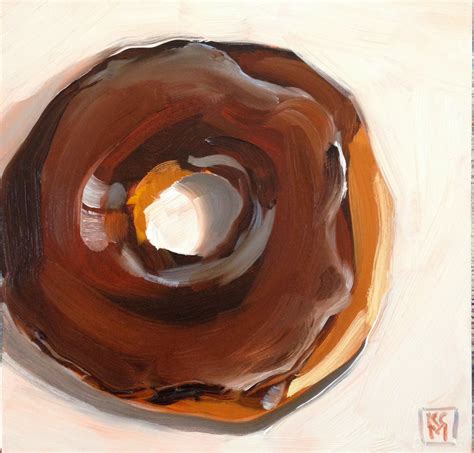 Kelley Macdonalds Paintings Ooey Gooey Chocolate Frosted 6x6 Inch