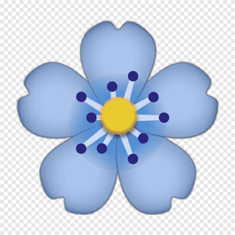 Free Download Emoji Iphone Flower Sticker Emoji Violet Emoticon
