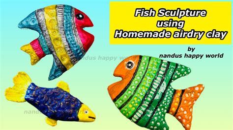 Fish Sculpture Clay Fish How To Make Clay Fish Easy Clay