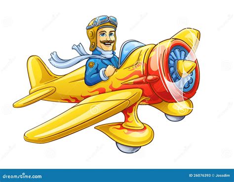 Cartoon Plane Pilot Stock Illustrations 2380 Cartoon Plane Pilot