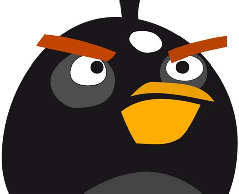 Download Angry Birds Vector Png World Wide Clip Art Website Black