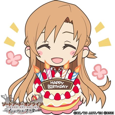 Asuna Saying Happy Birthday Pic Head