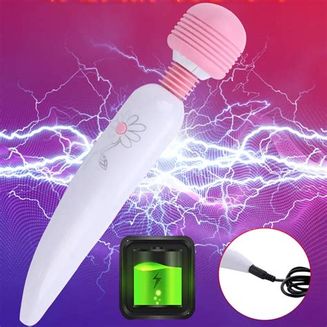 USB Charge Magic Wand Vibrator Powerful Female Massage Masturbation