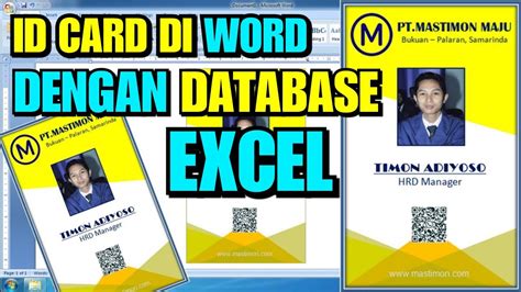 Cara Membuat Id Card Panitia Dengan Microsoft Excel Printable Cards The Best Porn Website