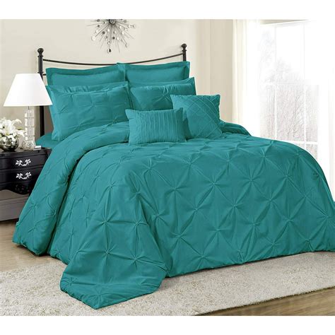 Unique Home 8 Piece Lucilla Patchwork Clearance Comforter Set Queen