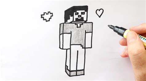 Cómo Dibujar A Steve De Minecraft Dibujos Fáciles Y Lindos Youtube
