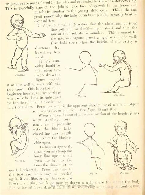 Drawing Children Playing In Motion With Solid Figures