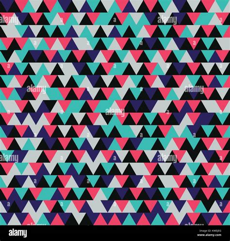 Seamless Triangle Pattern Vector Background Geometric Retro Abstract