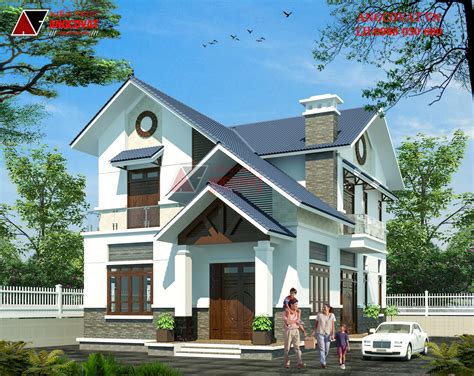 Matt in 1 zug (155). Bản vẽ thiết kế nhà 2 tầng mái thái mặt tiền 10m hiện đại ...