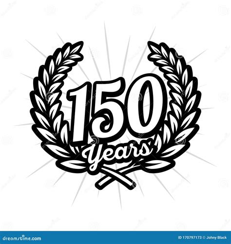 150 Years Anniversary Celebration Design Template 150th Anniversary