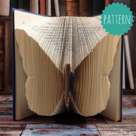 Folded Book Art Butterfly Pattern & tutorial, gift, home ...