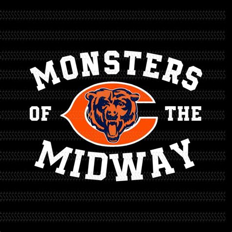 Monsters Of The Midway Bears Svgchicago Bears Logo Svgchicago Bears Logochicago Bears Svg